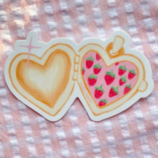Strawberry Locket Sticker