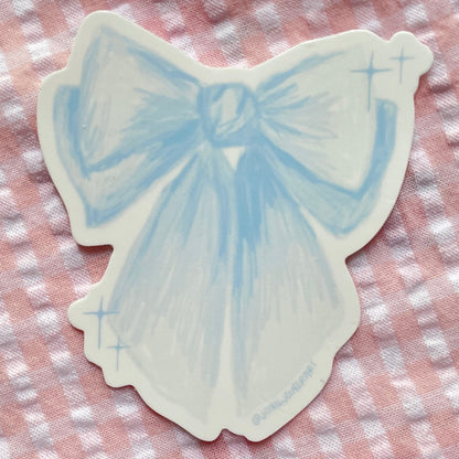 Blue Bow Stickers