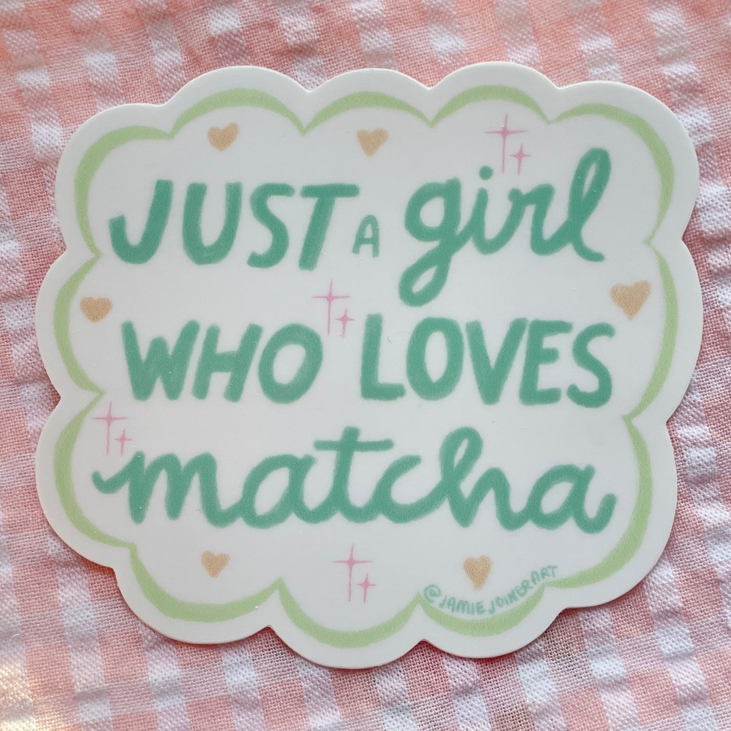 Just a girl who loves matcha Sticker