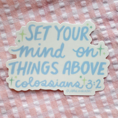 Colossians 3:2 Sticker