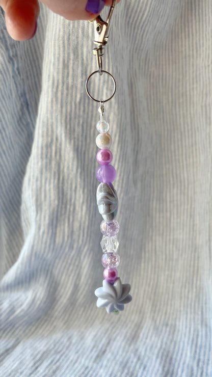 Purple & Periwinkle Bag Charm