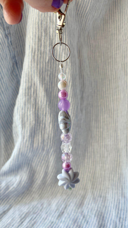Purple & Periwinkle Bag Charm