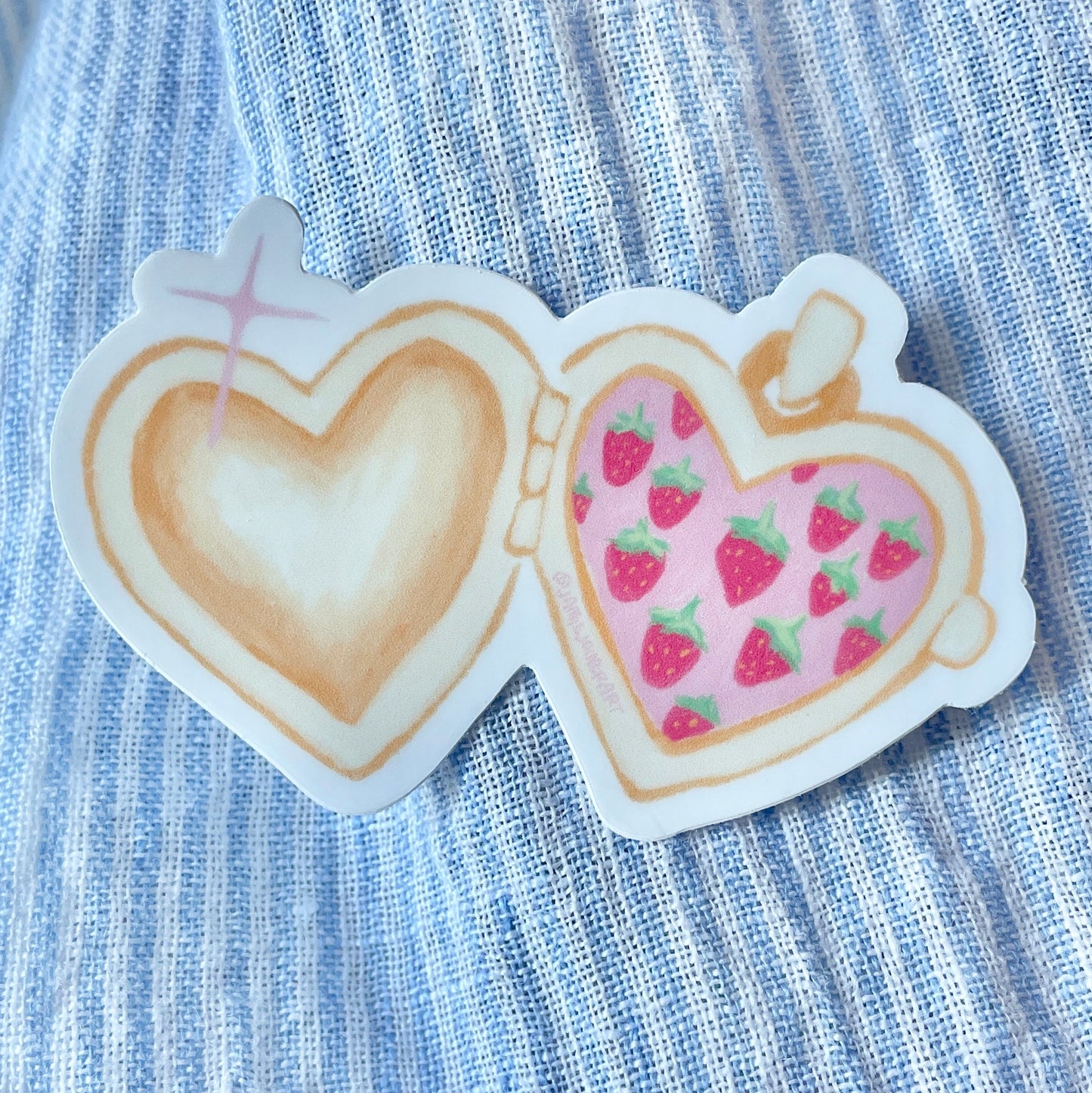 Strawberry Locket Sticker