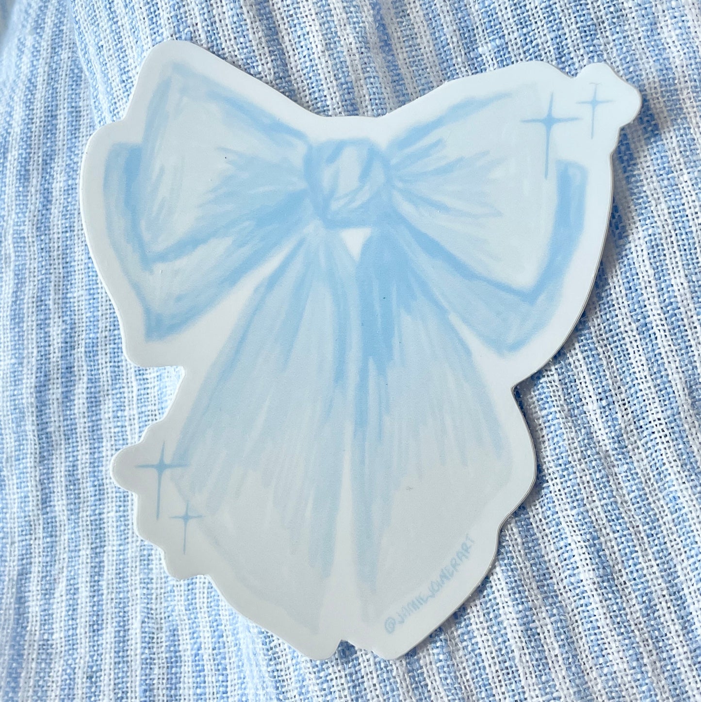 Blue Bow Stickers