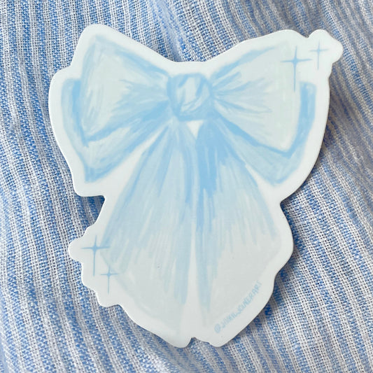 Blue Bow Stickers