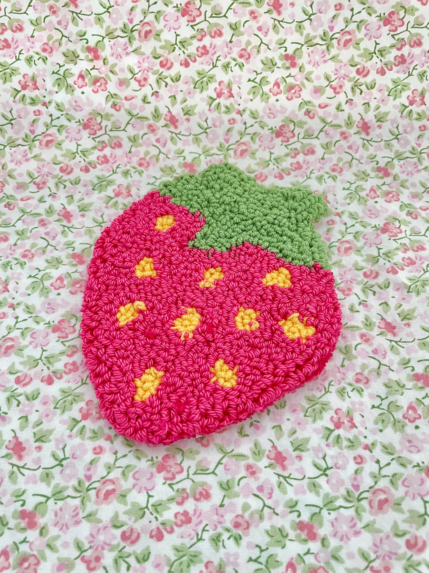 Strawberry mug coaster