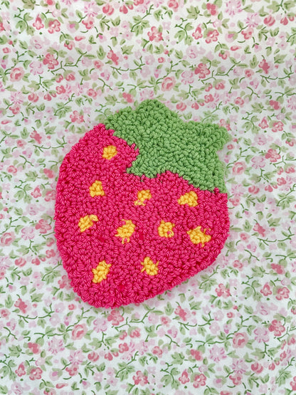 Strawberry mug coaster