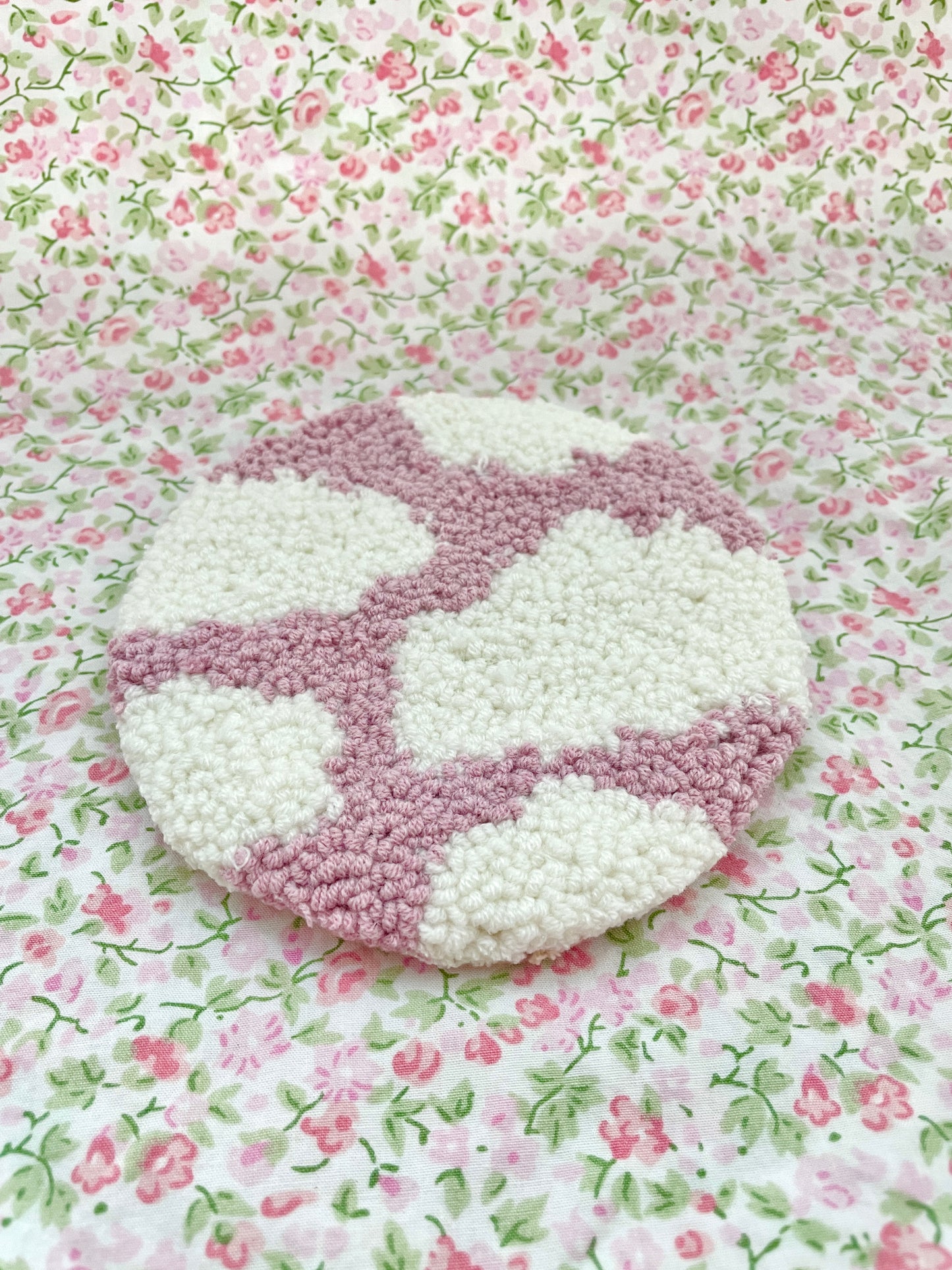 Purple cloud mug coaster