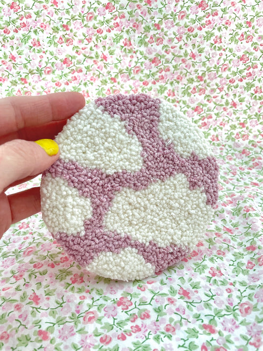 Purple cloud mug coaster